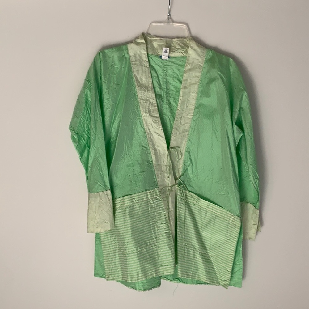 Dosa Striped Lime Green Tie-Front Top!